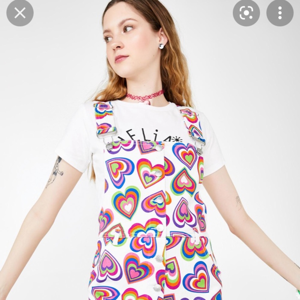 Deliah’s by Dolls Kill Love Out Loud Overall Dress